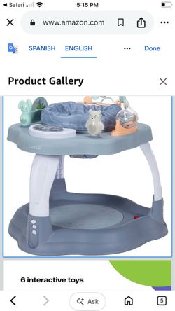 Cosco Play-in Activity Center, Stationary Activity Center and Bridge, Organic Waves