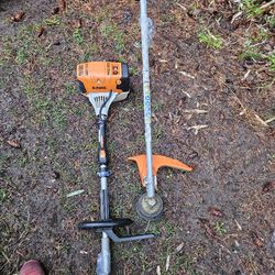 STIHL KombiMotor KM 91 R Gas Multi-System Power Head

With Weed Wacker Head Prices Firm Shed No Offers No Trades Works Great