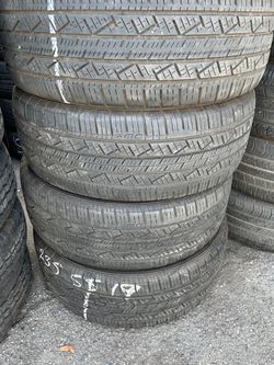 Set of 4 Used Tires 235/55R19 instacion y BALANGE