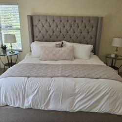 King Size Frame And Matress