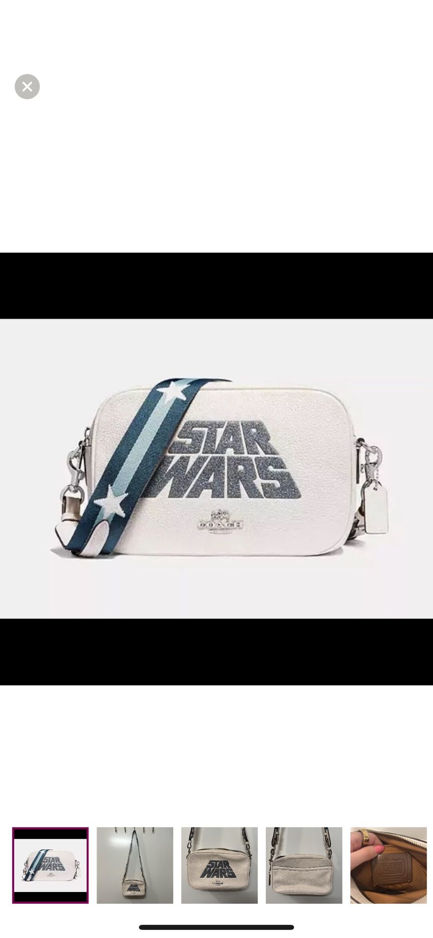 Star Wars X Coach Jes Crossbody With Glitter Motif