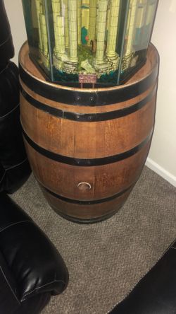 Octagon, Fish Tank & Whiskey Barrel
