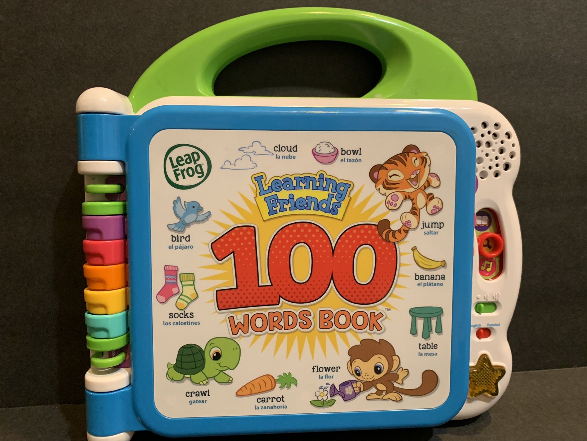 LEAP FROG LEARNING FRIEND - 100 WORDS ! PAGES OF WORDS FOR CHILD TO TOUCH AND LEARN!  AWESOME EDUCATIONAL TOY ! LIKE NEW