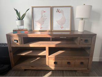 Solid Wood Rustic TV Console | Farmhouse Media Cabinet / Mueble rústico madera solida TV