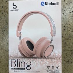 NWT Bling Bluetooth Wireless headphones with built-in microphone