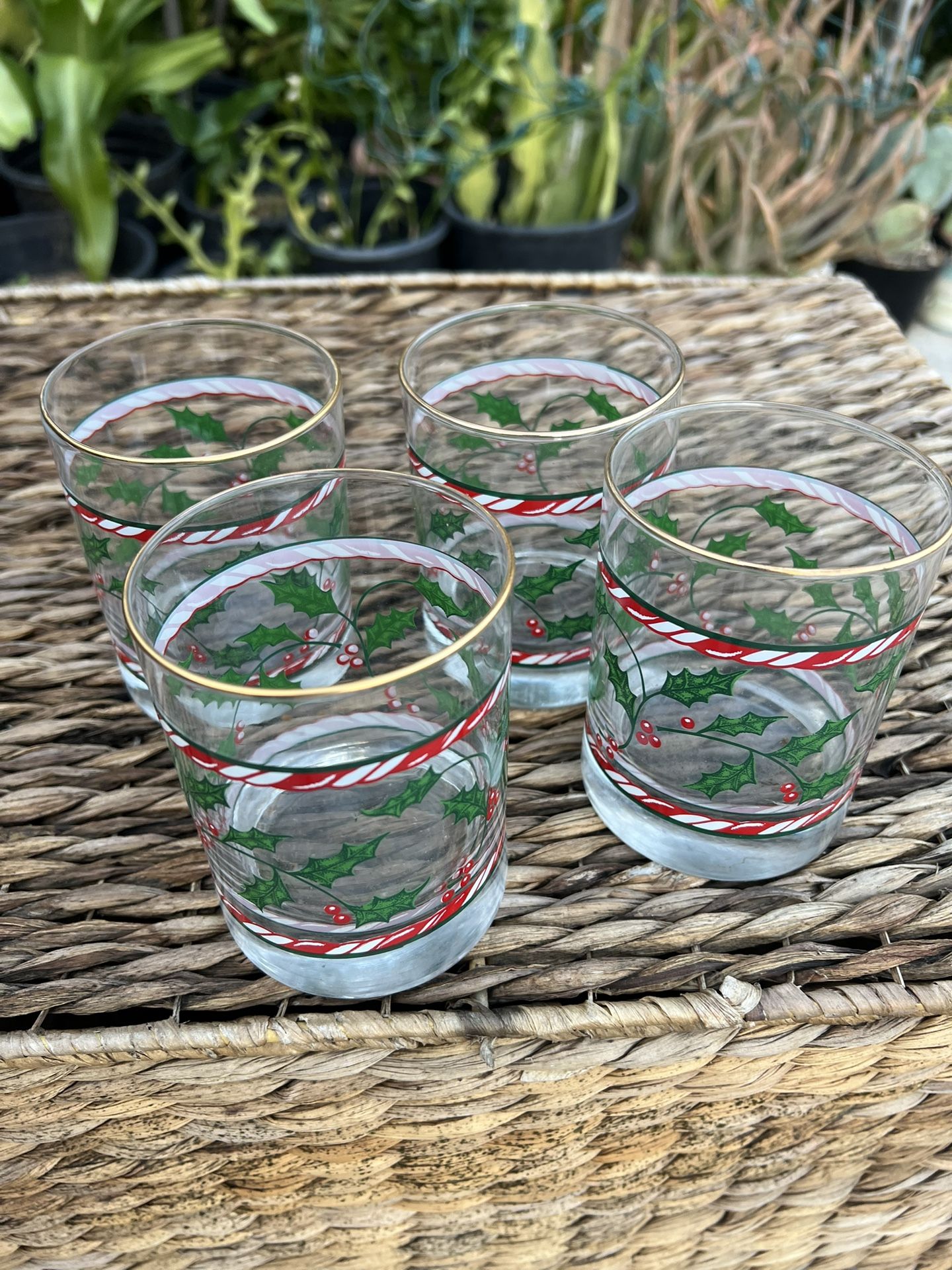 Christmas Glasses Set 5 Dlrs