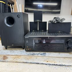 Sony Audio/Video AM/FM stereo receiver Model STR-DE1075 & Jvc Speaker 
