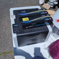 Brother Color Laser Printer & 2 Refill Cartridges