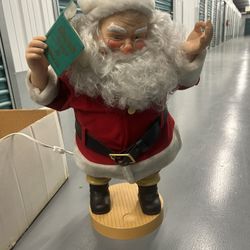 Vintage Rotating Coca Cola Santa 