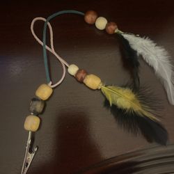 Hand Made Also Custom Made Feather Hair Roach Clip