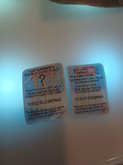McDonald's monopoly stickers