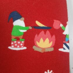 New WOMEN'S FAMILY SLEEP 2 Piece PAJAMA SET SZ 3X RED HOLIDAY Christmas GNOMES 