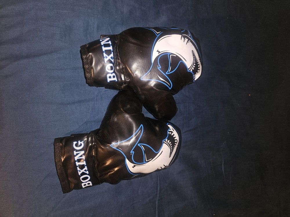 Kids Playing Boxing Gloves