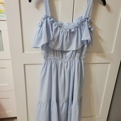 Summer Dress Blue S Size