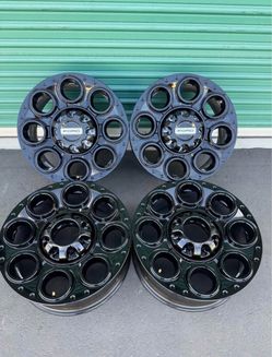 FORD F250 F350 BLACK 20" FACTORY OEM WHEELS RIMS