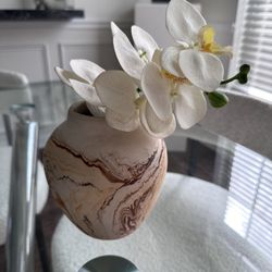 Small Decorative Pot with Flowers