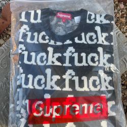 SUPREME F*CK SWEATER