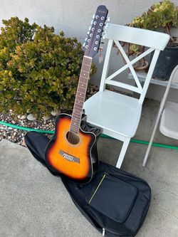 12-String Acoustic-Electric Guitar with Gig Bag