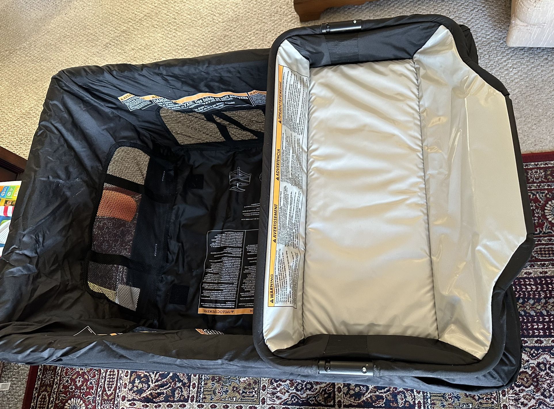 4moms Breeze Plus Portable Playard with Removable Bassinet and Baby Changing Station, Easy One-Handed Setup, from The Make... More like this 4moms Bre