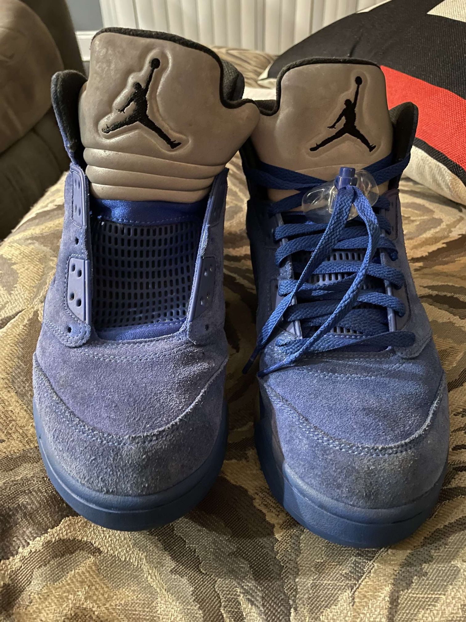 Jordan 5 Retro Blue Suede Size 10