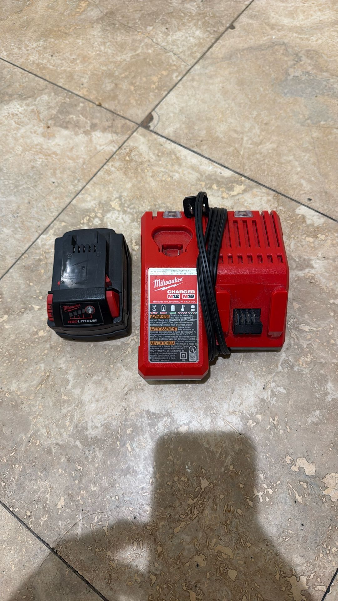 Milwaukee Battery And Charger