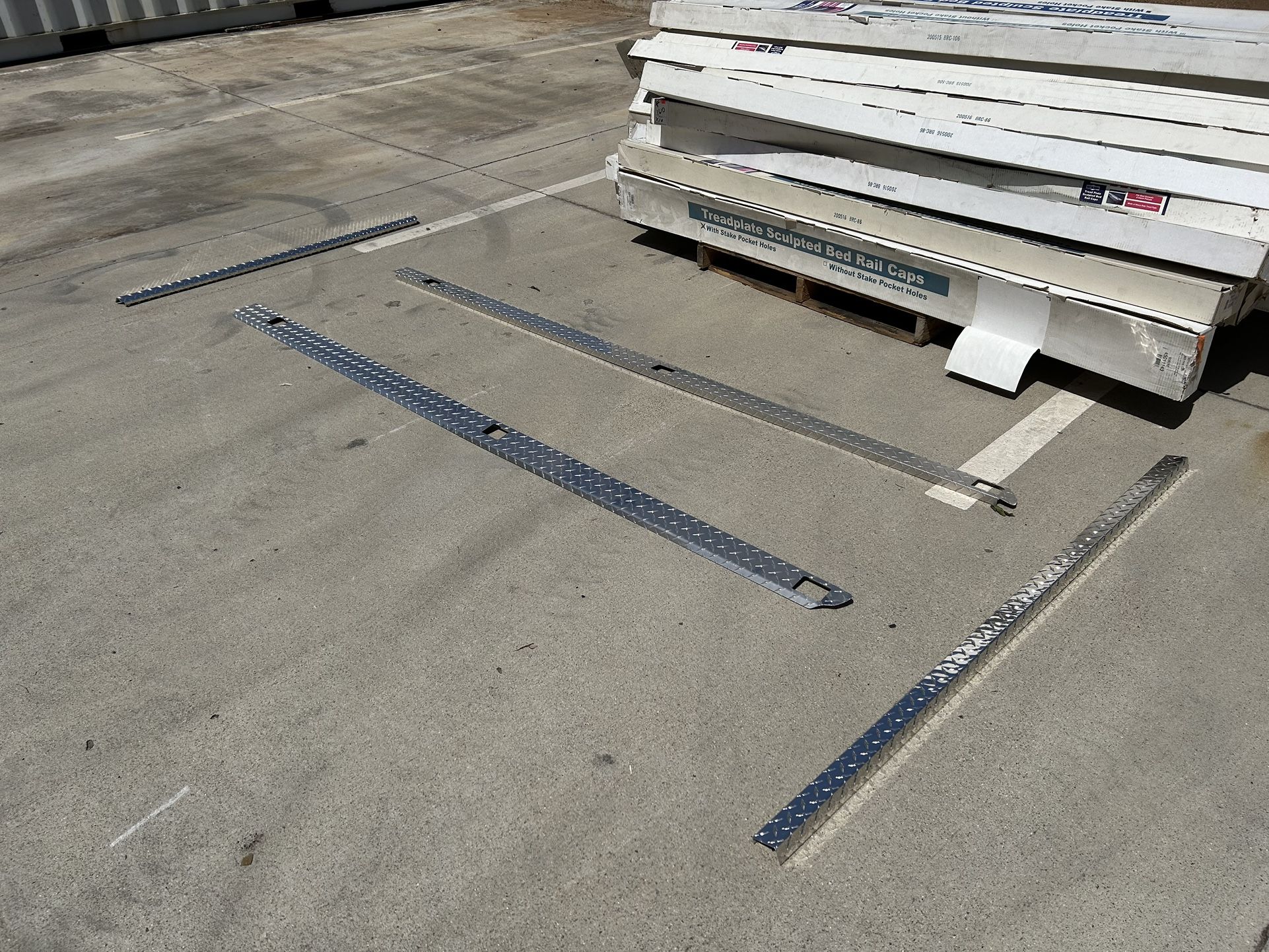 Lot of Aluminum Bed Rail/Tailgate/Cab Caps