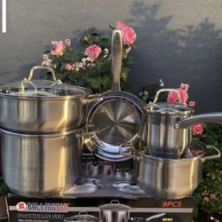 Set De 9ps De Acero Inoxidable