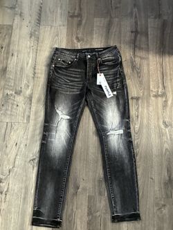 Purple jeans