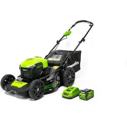 40 Volt Lithium Ion Max Brushless Cordless Electric Lawn Mower Great Condition Comes With One Battery  Charger And Bag Not Included 