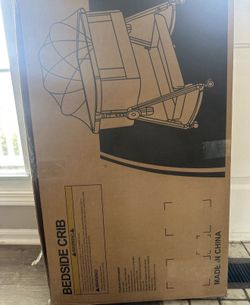Brand New Pink Bedside Bassinet / Baby Crib – New in Box