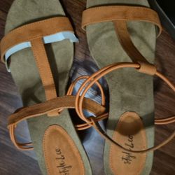 Orange Heels Size 9