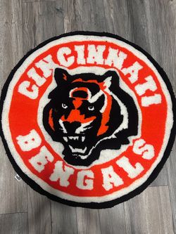 Cincinnati Bengals Round Logo Rug