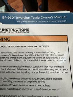 Inversion Table
