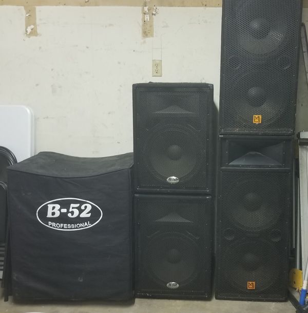 DJ / Party / Band Speakers B52 + Mr DJ Speakers for Sale in Bell