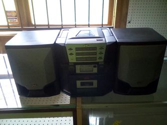 Hard hitting jvc boom box..