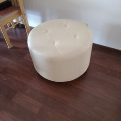 Round Upholstered Ottoman 