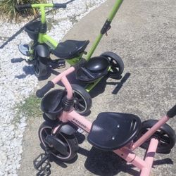 His &Hers.  Tricycles 