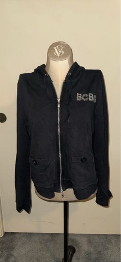 Women’s BCBG zip up sweater (size large)