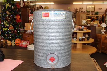 Vintage Sears 5-Gallon Galvanized Beverage Cooler