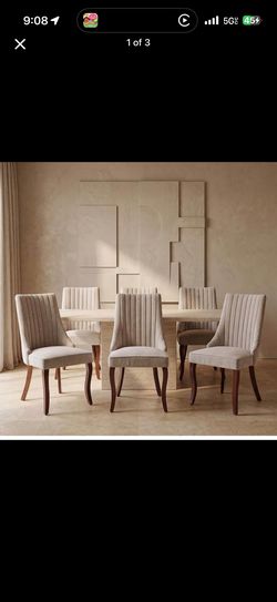 6 dining room chairs- New in Box