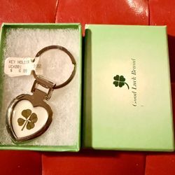 Good Luck Brand Key Holder with Clover Design