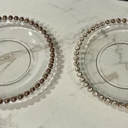 Beaded Charger Plates in Rose Gold