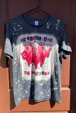 On Wednesdays We Wear Pink Ghost Bleached T-Shirt