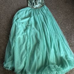 Beautiful Turquoise Prom Dress