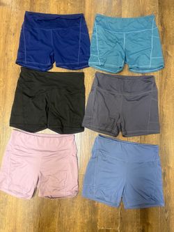 Lot of 6 Athletic Biker Shorts
