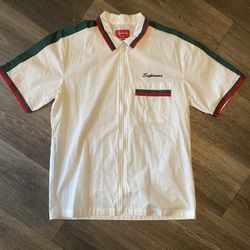 Supreme Zip Up Dress Shirt Size Small Men 