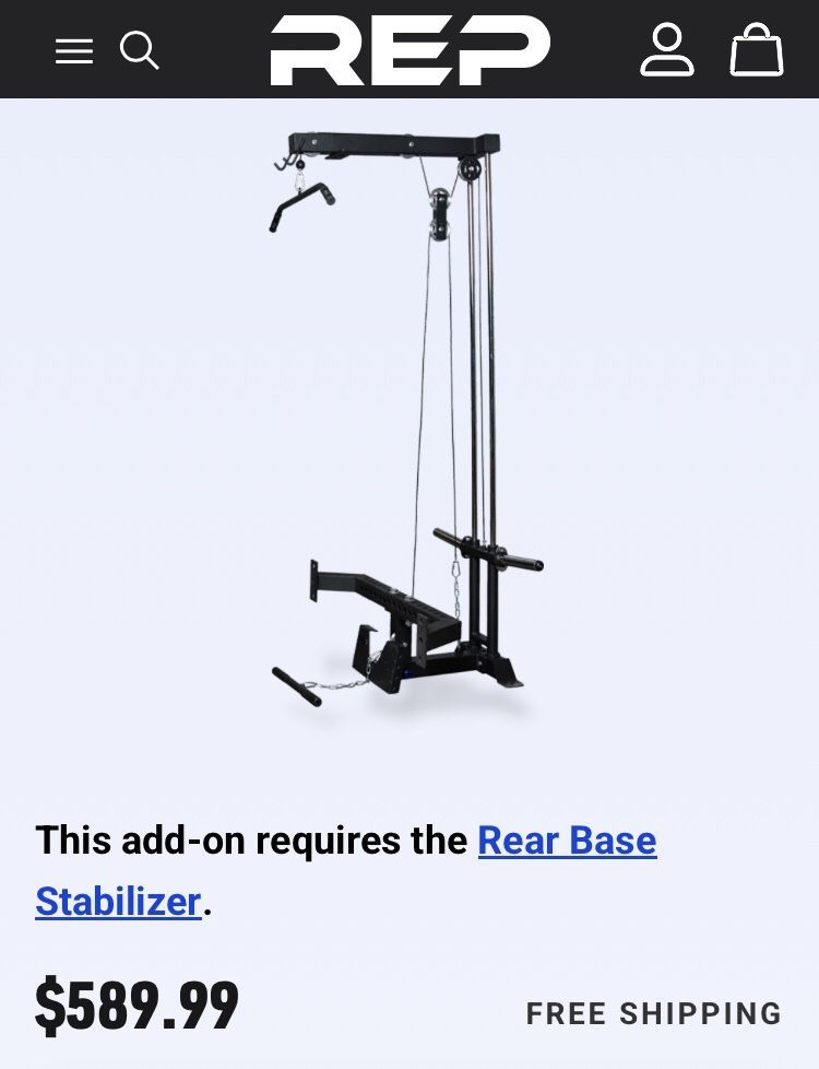REP Fitness Lat Pulldown And Low Row