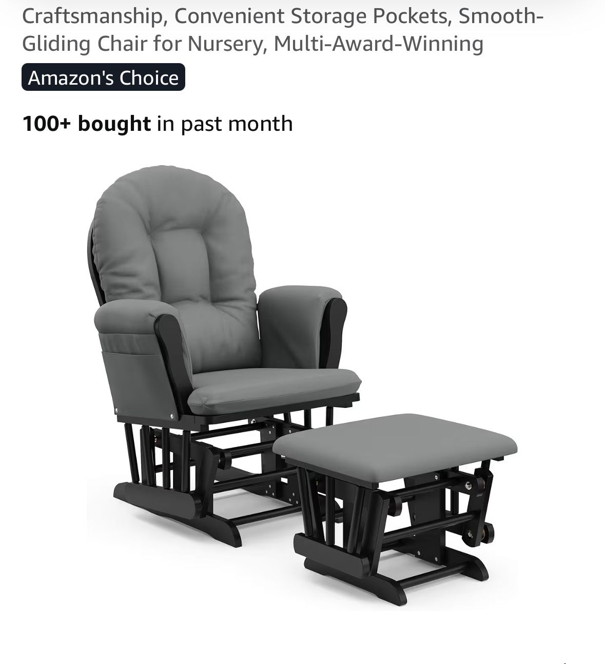 Storkcraft Glider And Ottoman