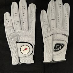 Golf Gloves (Brand New ) Size : S Left hand  Both for $10 Material ：Leather