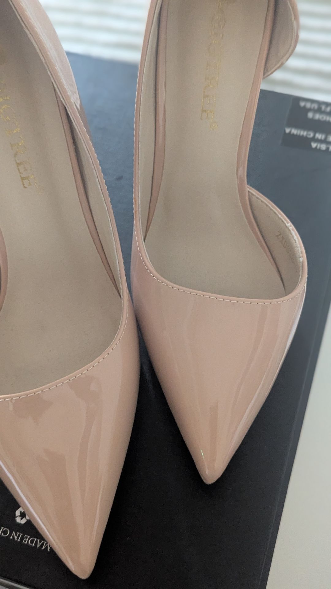 Tan Patent Leather Heels